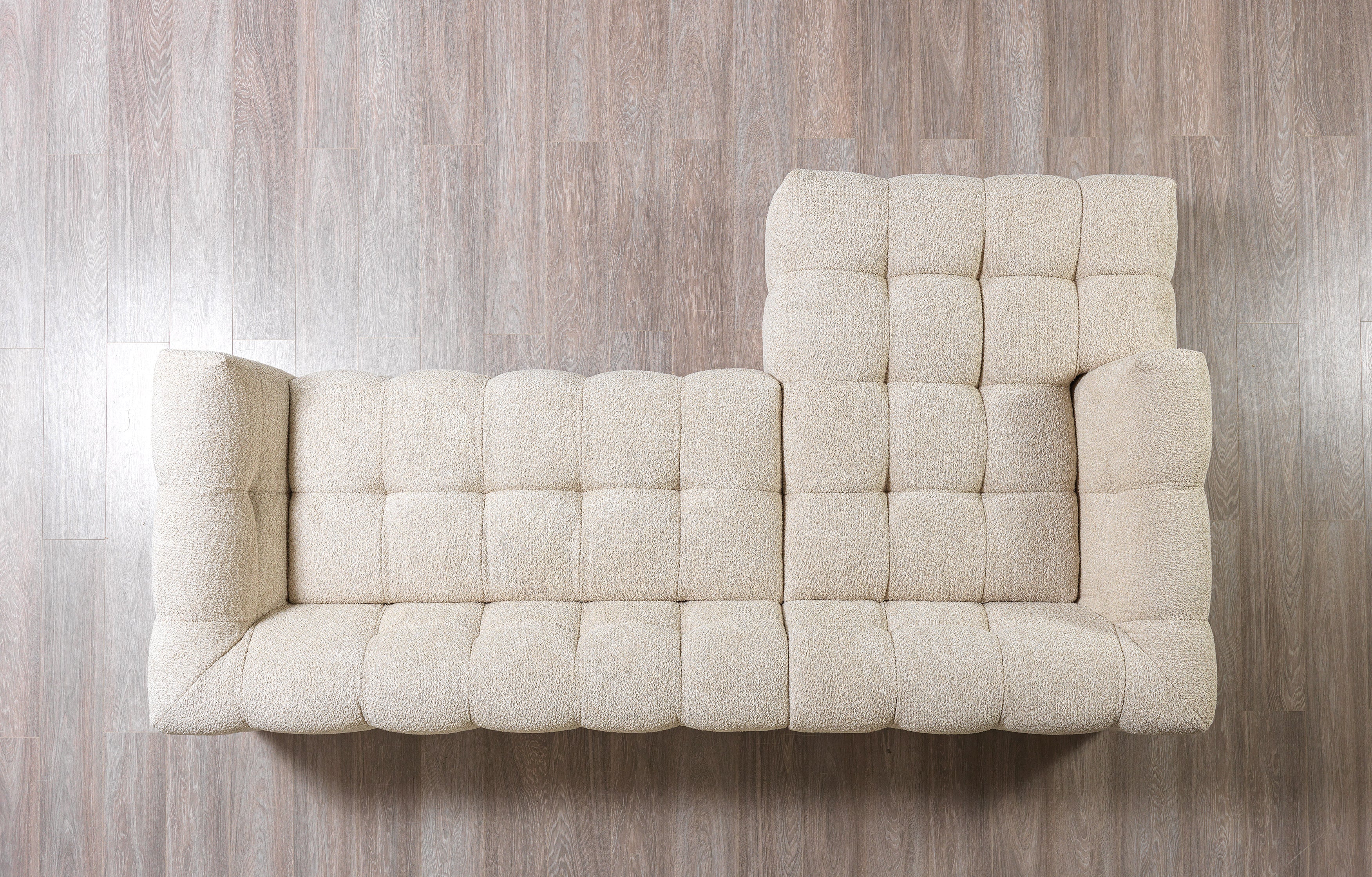 Ivy Sand Boucle LAF 110" Sectional - IVYSAND-LSEC