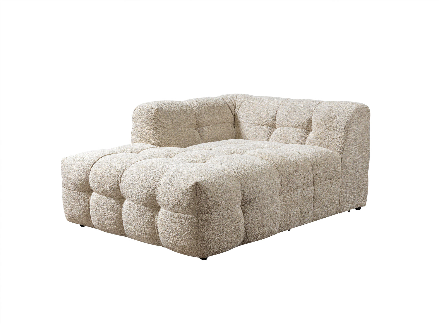 Ivy Sand Boucle LAF 110" Sectional - IVYSAND-LSEC