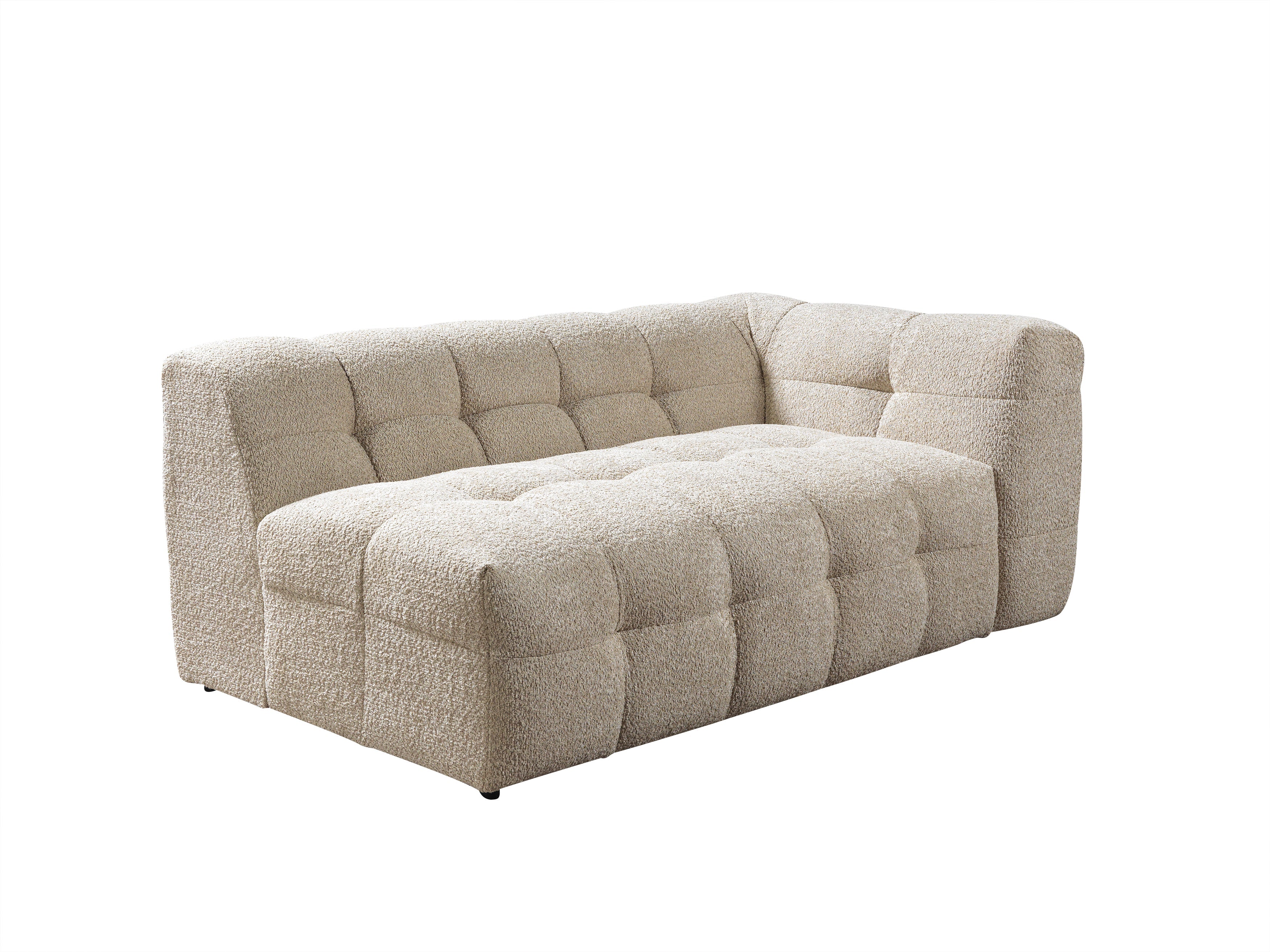 Ivy Sand Boucle LAF 110" Sectional - IVYSAND-LSEC