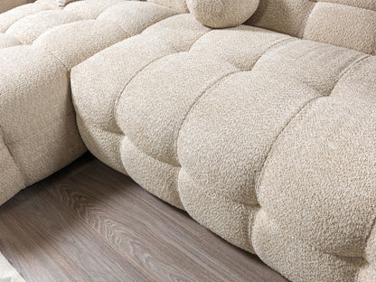 Ivy Sand Boucle LAF 110" Sectional - IVYSAND-LSEC