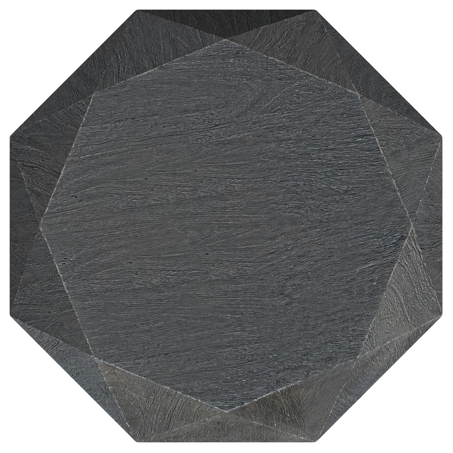 Jacinto Geometric Solid Mango Wood Side Table Grey - 931159