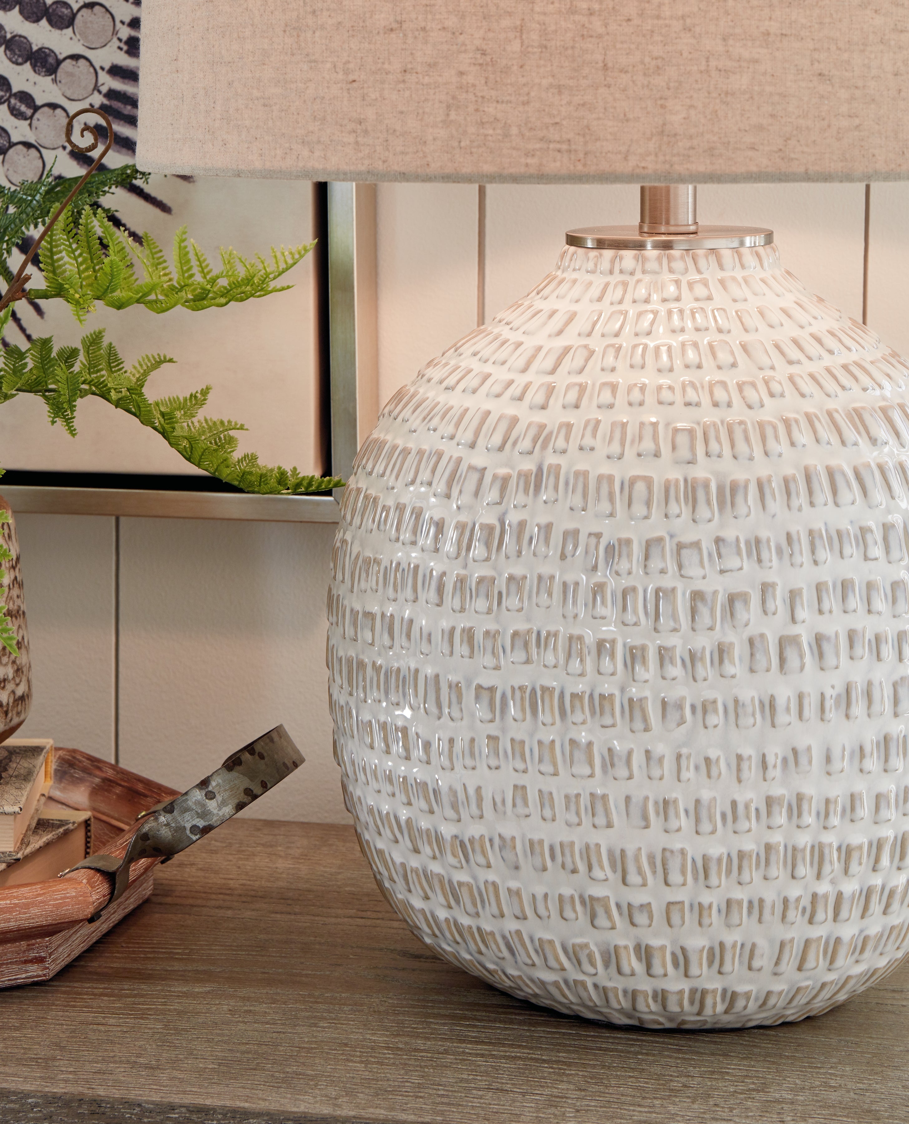 Jamon Beige Table Lamp (Set of 2) - L100764X2