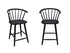 Janna Counter Height Stool-Black, Set of 2 - 2981BK-24