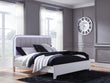 Jarlee White California King Upholstered Panel Bed - PCB392B5