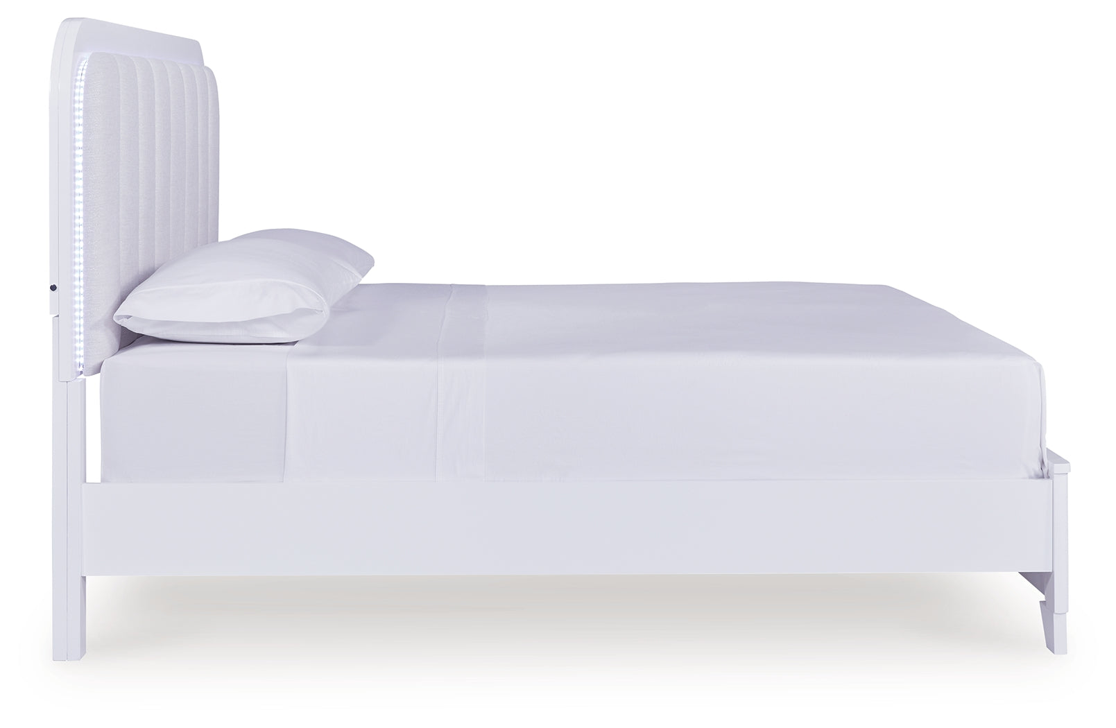 Jarlee White King Upholstered Panel Bed - PCB392B4
