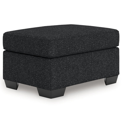 Jasmine Peaks Coal Ottoman from Ashley - Luna Furniture