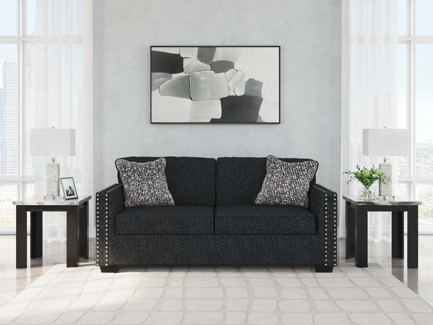 Jasmine Peaks Coal Sofa - 2890438