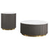 Jason 2-piece Round Marble Coffee and End Table Set White - 710418-S2
