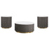 Jason 3-piece Round Marble Coffee and End Table Set White - 710418-S3