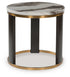 Jazmore Brown/Brass Finish End Table - T671-6