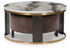 Jazmore Brown/Brass Finish Nesting Coffee Table (Set of 2) - T671-22