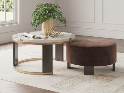 Jazmore Coffee Table and 2 Ends - T671T1