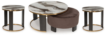 Jazmore Coffee Table and 2 Ends - T671T1