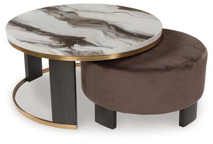 Jazmore Coffee Table and 2 Ends - T671T1