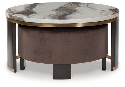 Jazmore Coffee Table and 2 Ends - T671T1