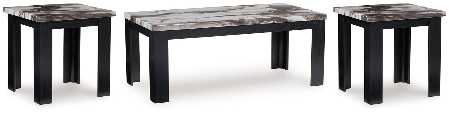 Jazmore Dark Brown Table (Set of 3) - T255-13