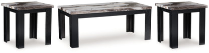 Jazmore Dark Brown Table (Set of 3) - T255-13