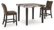 Jeshina Counter Height Dining Table and 2 Barstools - PCD581D6