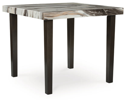 Jeshina Dark Brown/Beige Counter Height Dining Table - PCD581-13