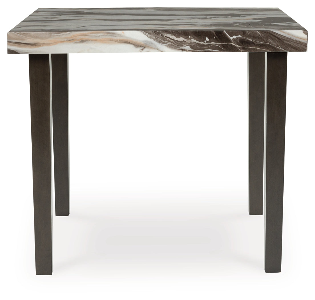 Jeshina Dark Brown/Beige Counter Height Dining Table - PCD581-13