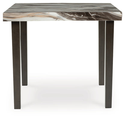 Jeshina Dark Brown/Beige Counter Height Dining Table - PCD581-13