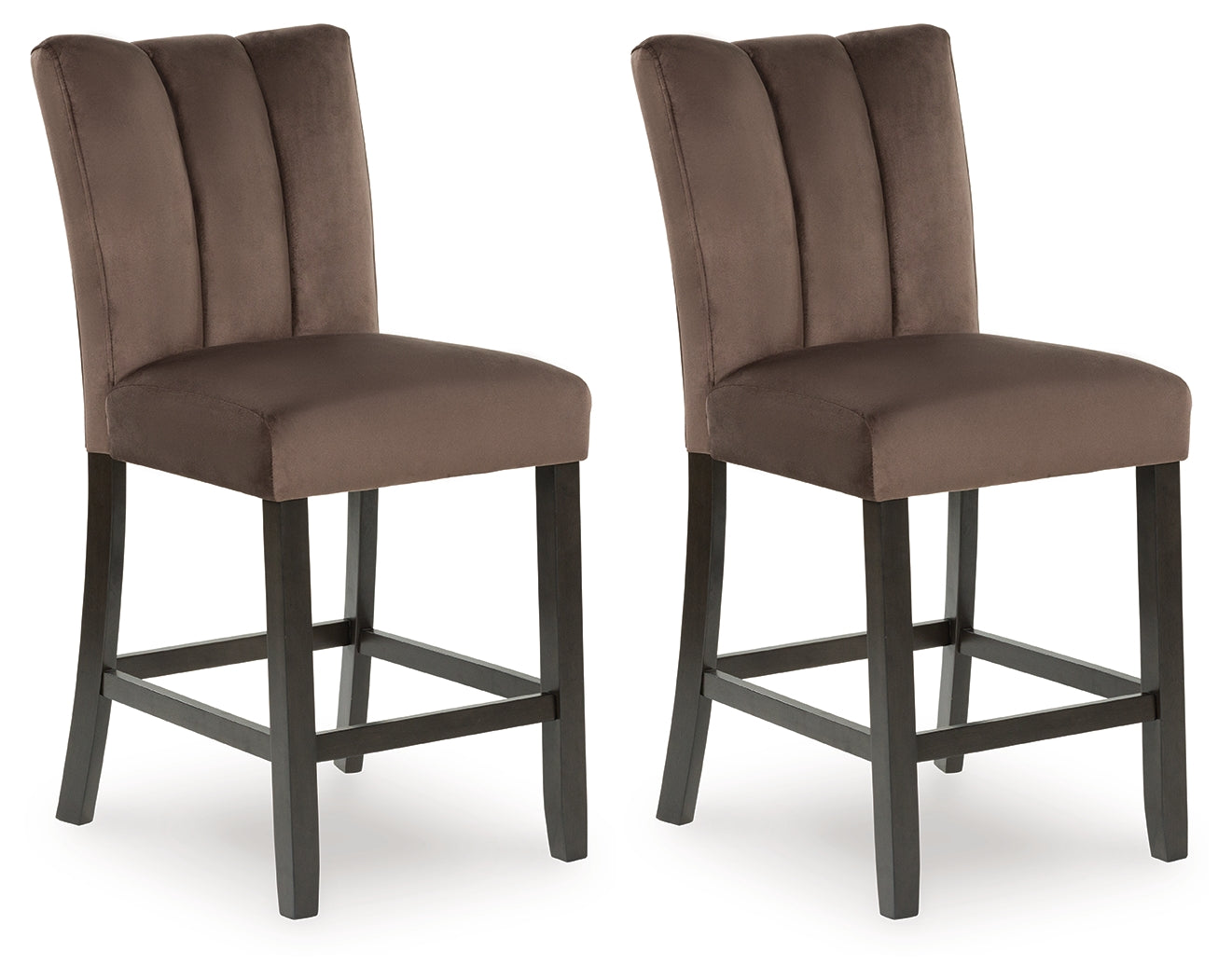 Jeshina Mocha Counter Height Barstool, Set of 2 - PCD581-124