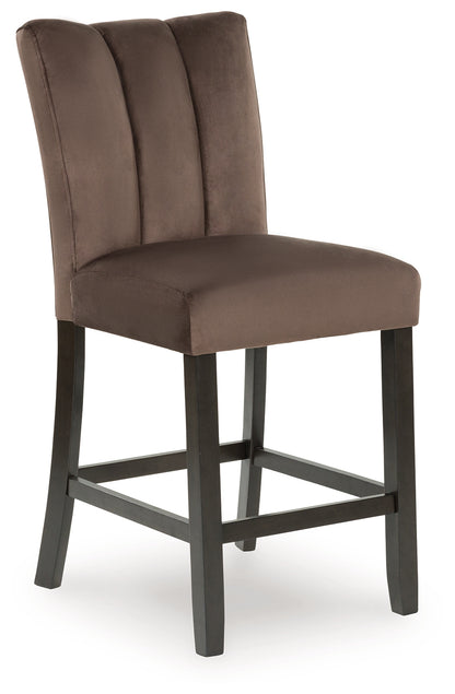 Jeshina Mocha Counter Height Barstool, Set of 2 - PCD581-124