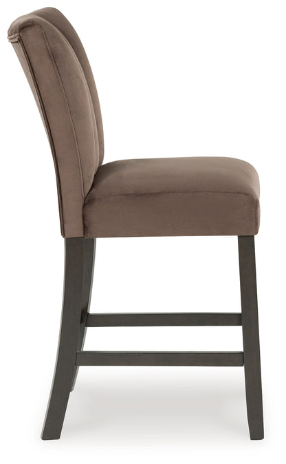 Jeshina Mocha Counter Height Barstool, Set of 2 - PCD581-124