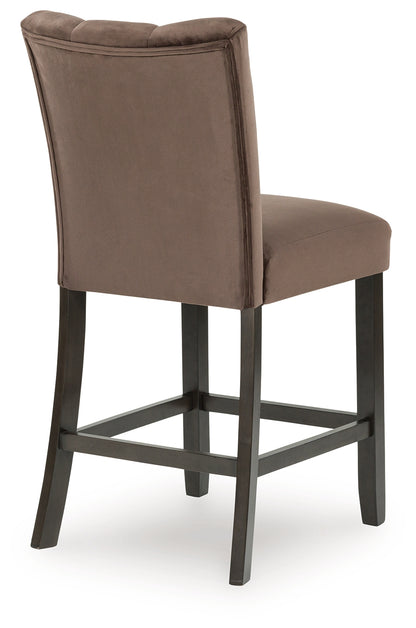 Jeshina Mocha Counter Height Barstool, Set of 2 - PCD581-124