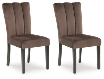 Jeshina Mocha Dining Chair, Set of 2 - PCD581-01