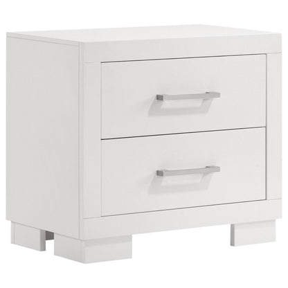 Jessica 5-piece Queen LED Bedroom Set Snow White - 202990Q-S5