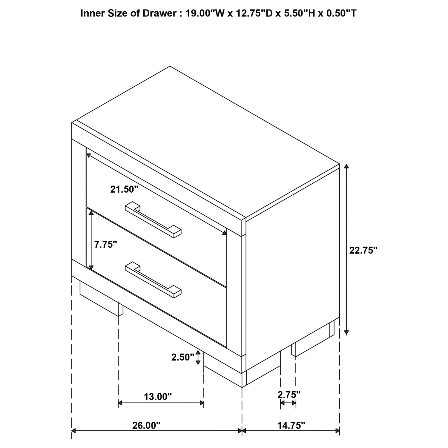 Jessica 5-piece Queen LED Bedroom Set Snow White - 202990Q-S5