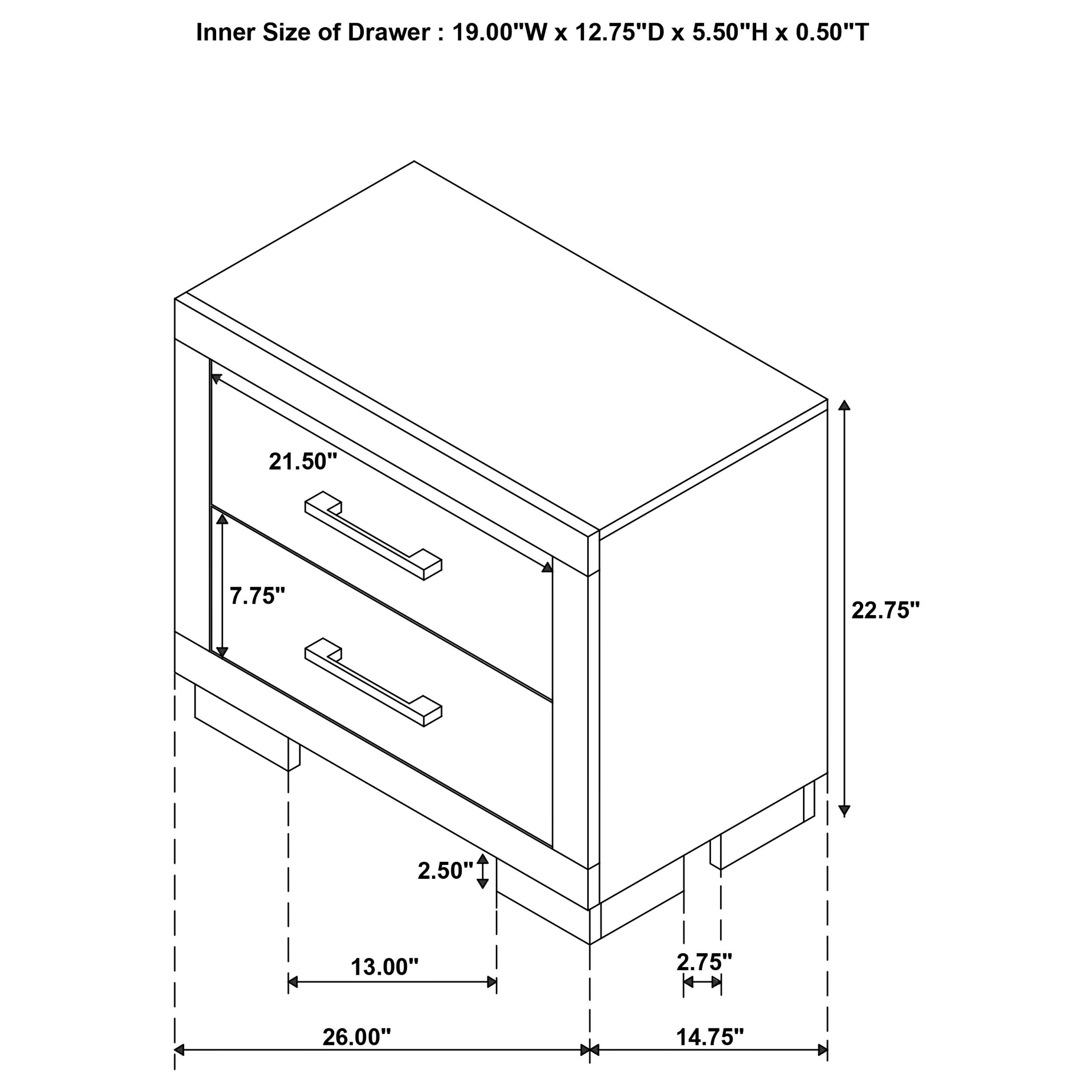 Jessica 5-piece Queen LED Bedroom Set Snow White - 202990Q-S5