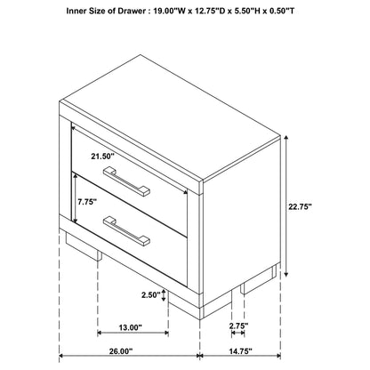 Jessica 5-piece Queen LED Bedroom Set Snow White - 202990Q-S5
