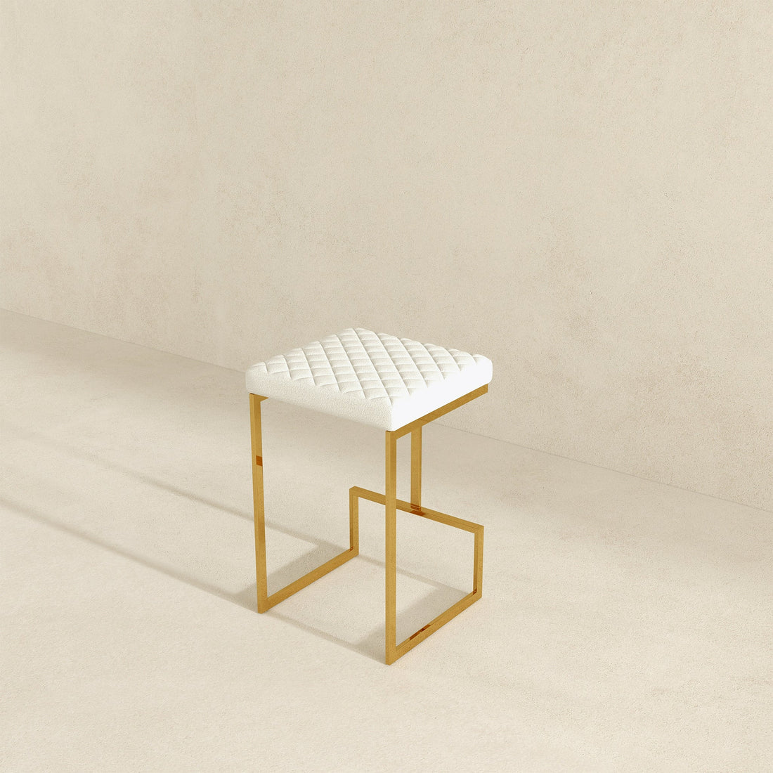 Joel Mid Century Modern Luxury Upholstered Stool - STL02700501