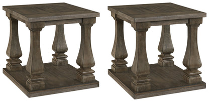 Johnelle 2 End Tables in Gray - PKG008436