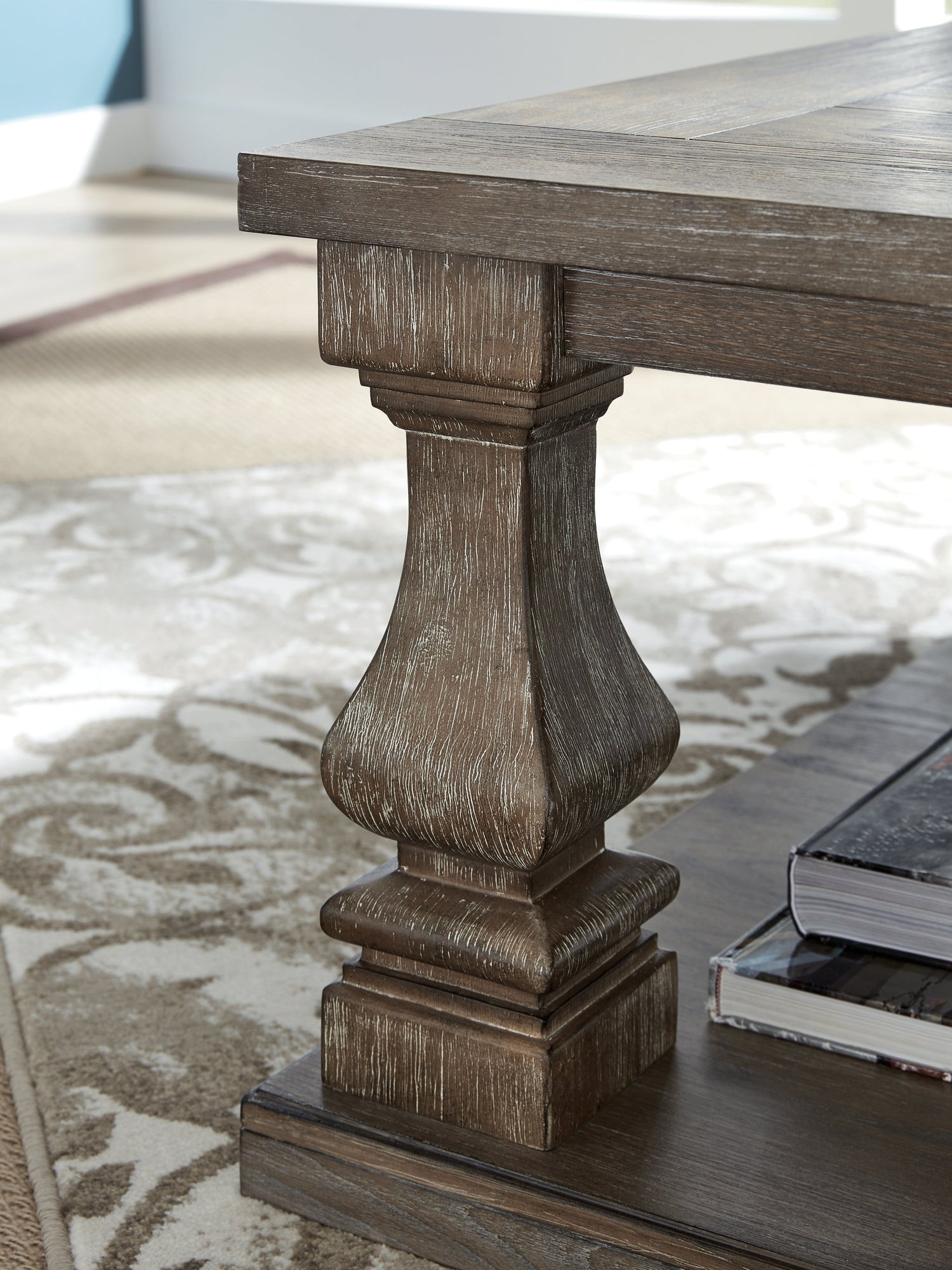 Johnelle Coffee Table with 1 End Table in Gray - PKG008731