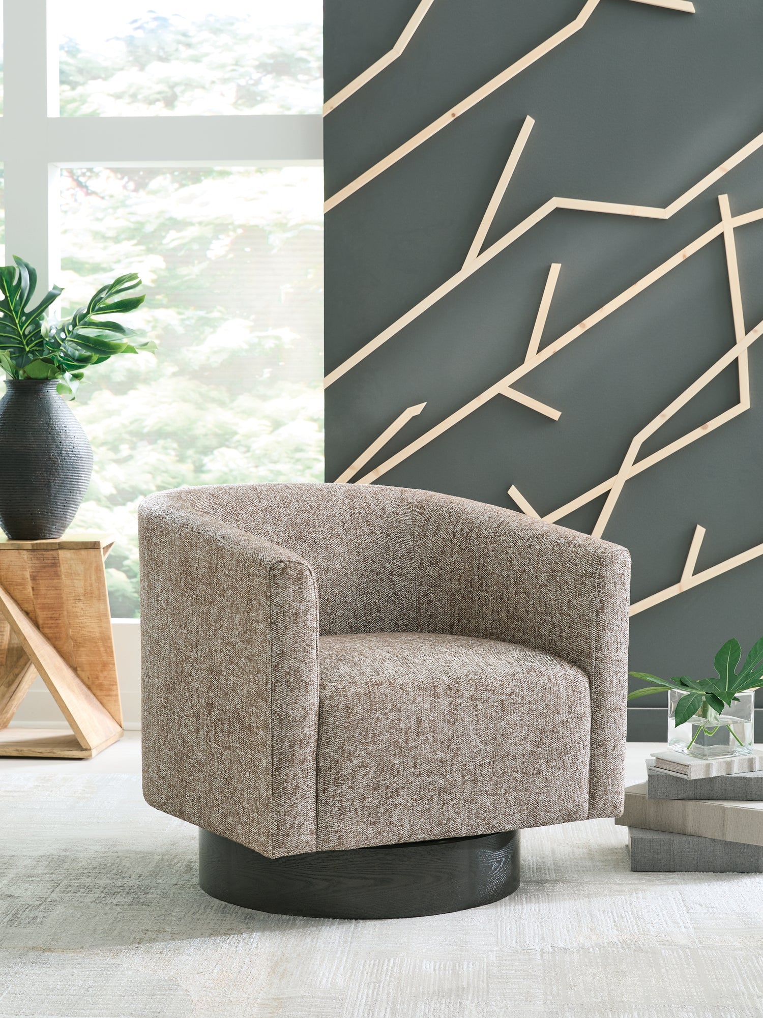 Jorryn Brown Swivel Accent Chair - A3000798