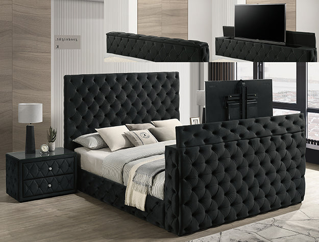 Josephine King Headboard Black - 5213BK-K-HB