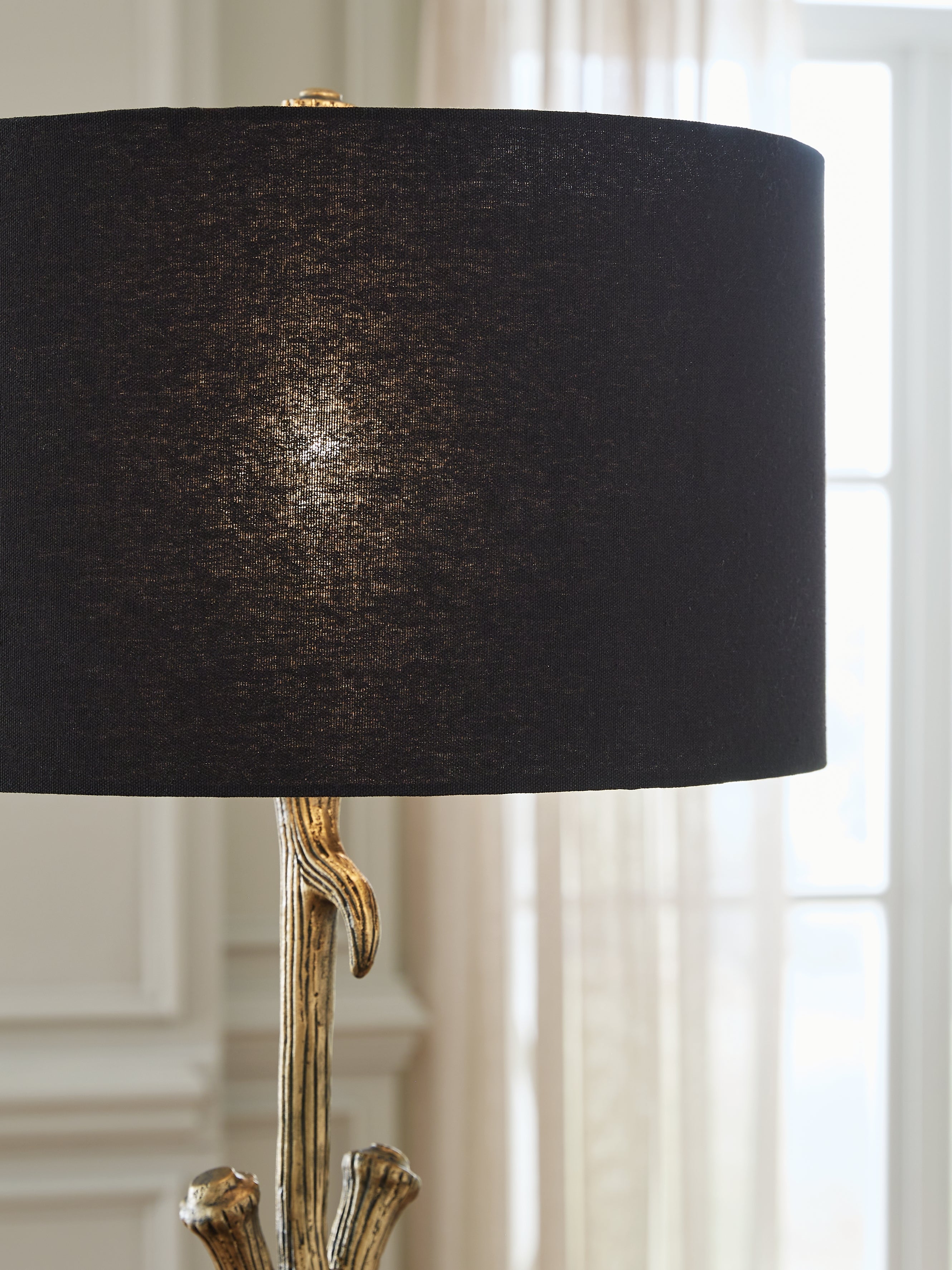 Josney 2-Piece Table Lamp Set in Antique Gold Finish - PKG019353