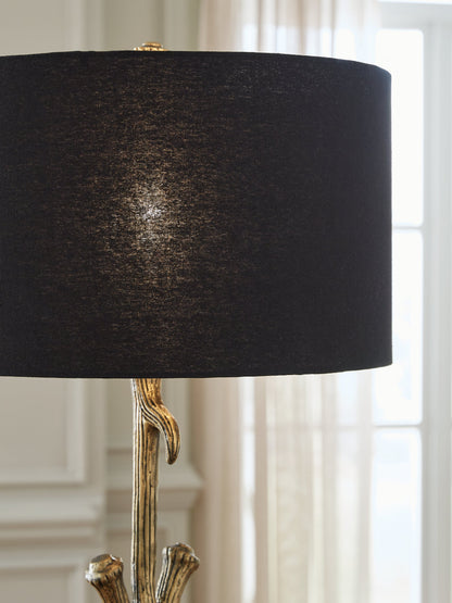 Josney 2-Piece Table Lamp Set in Antique Gold Finish - PKG019353