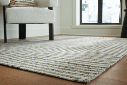 Jossen Ivory/Gray Large Rug - R406831