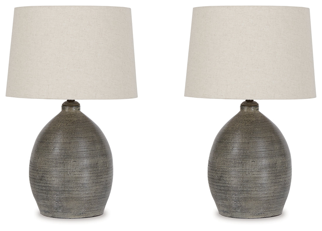 Joyelle Gray Table Lamp (Set of 2) - L100744X2