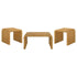 Juanita 3-piece Rattan Coffee and End Table Set Natural - 709818-S3