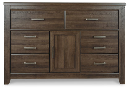 Juararo California King Panel Bed, Dresser, Chest and Nightstand - B251B46