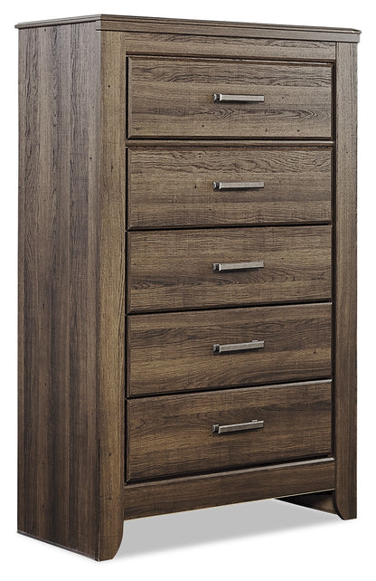 Juararo California King Panel Bed, Dresser, Chest and Nightstand - B251B46
