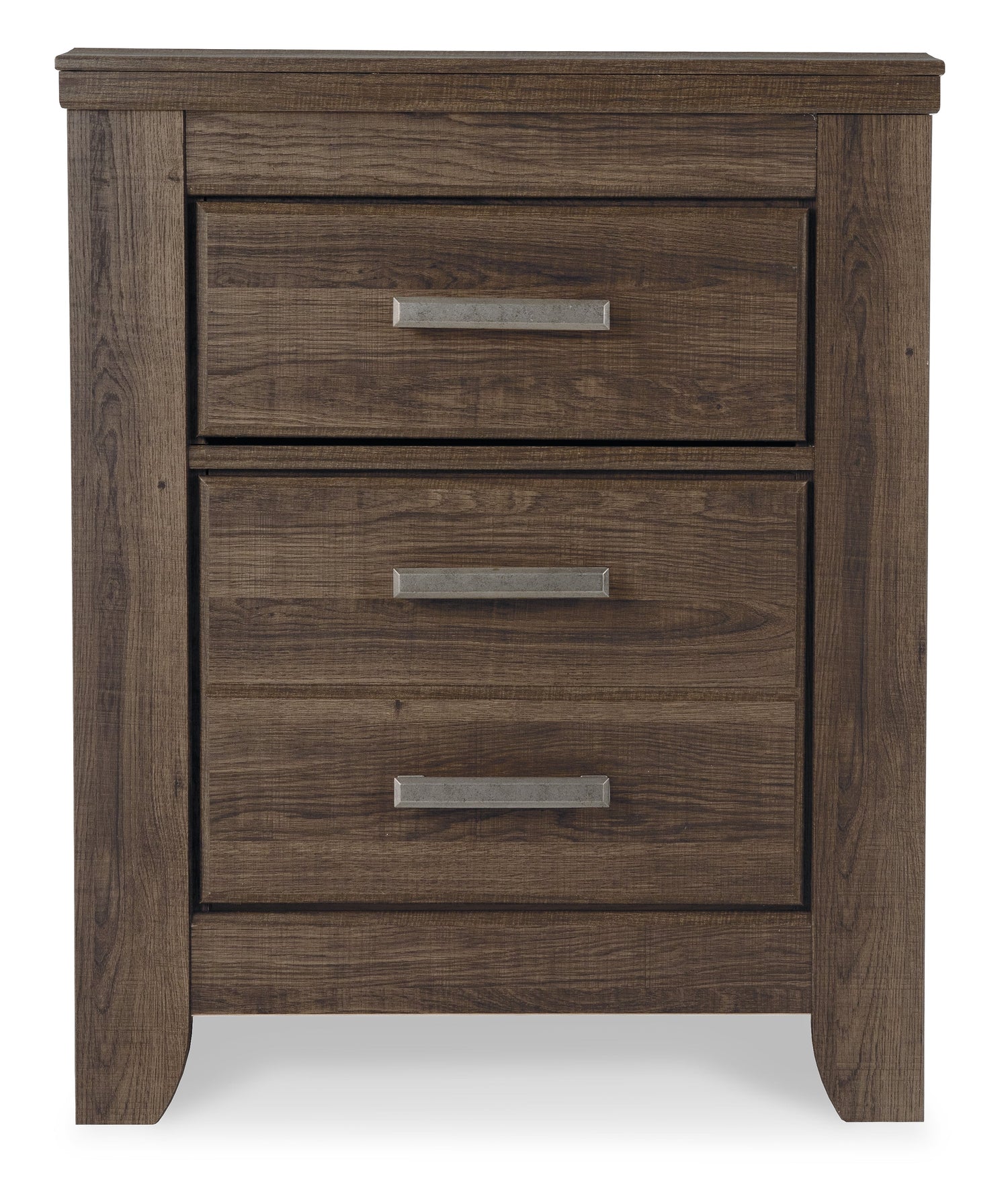 Juararo California King Panel Bed with Mirrored Dresser, Chest and Nightstand in Dark Brown from Ashley - Luna Furniture