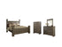 Juararo California King Poster Bed with Mirrored Dresser and Chest in Dark Brown - PKG004050