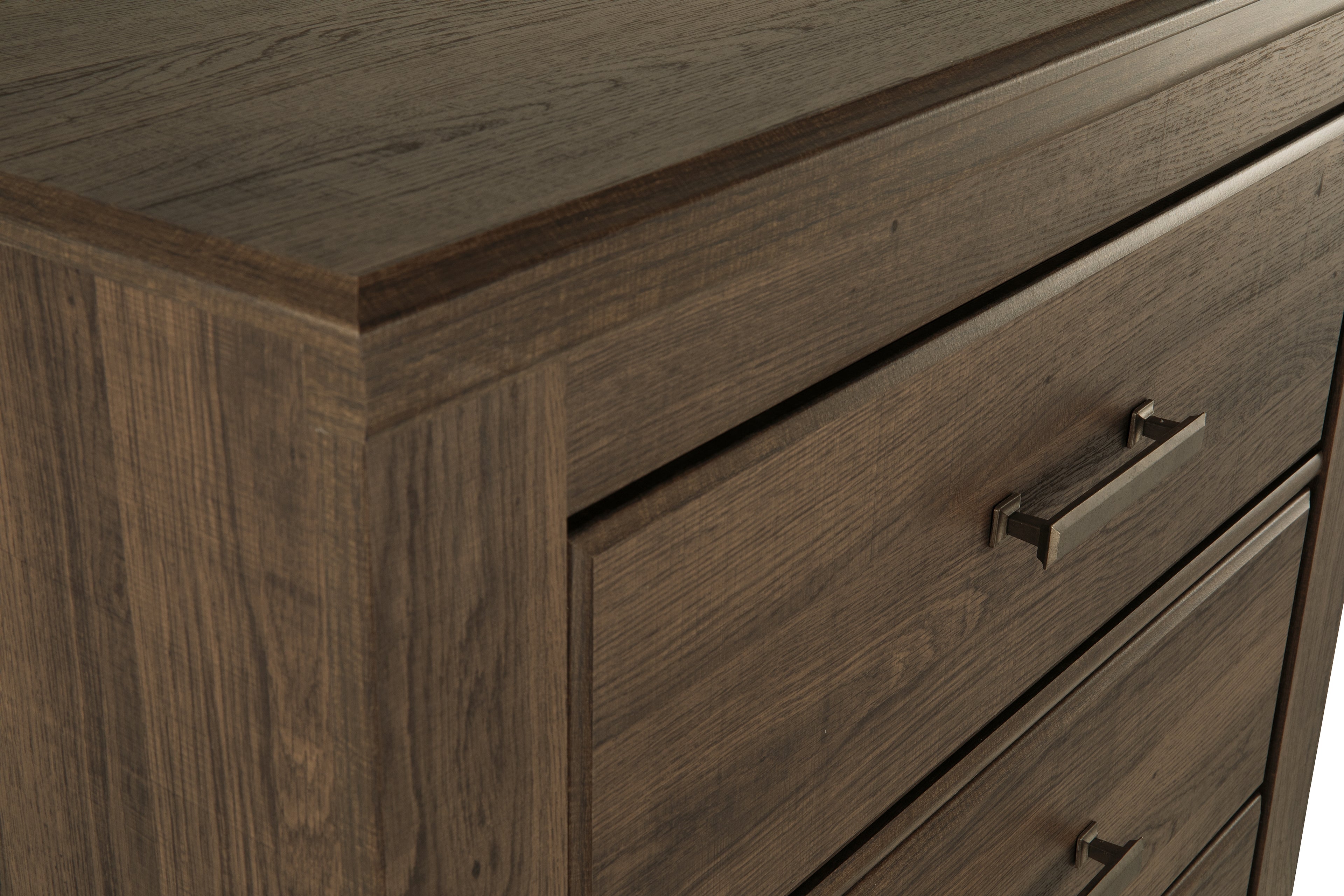 Juararo Dark Brown King Poster Bed, Dresser, Chest and Nightstand - B251B35