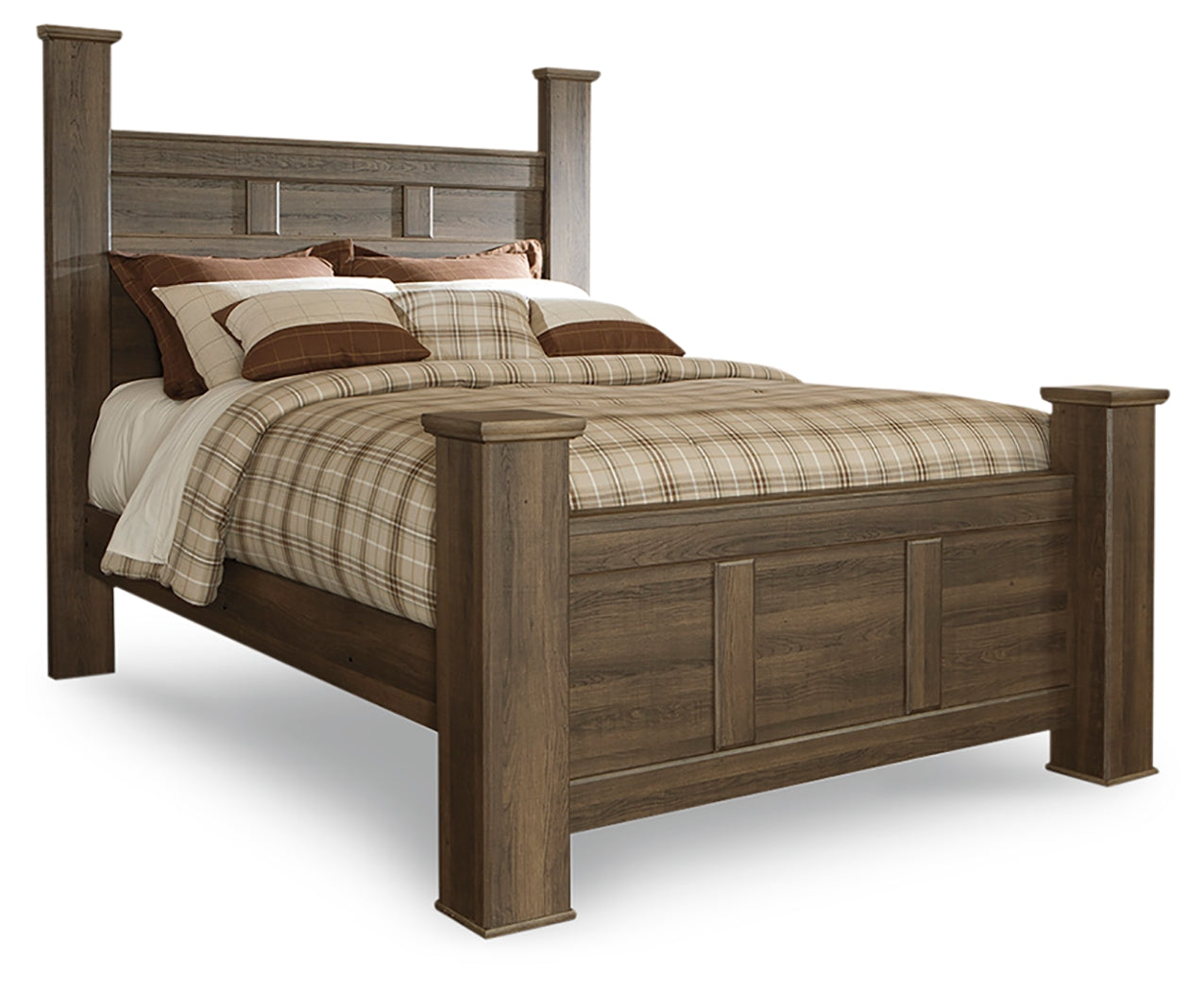 Juararo Queen Poster Bed, 2 Dressers, Mirror and 2 Nightstands - B251B41